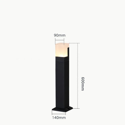 lampe extérieure moderne imperméable pour jardin et chemin - vue 10 sur 10