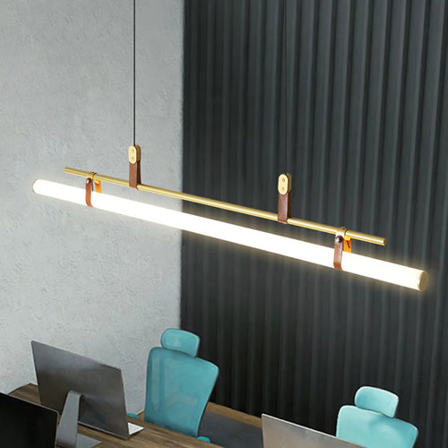 suspension led longue bande style tube design moderne sandyha - vue 3 sur 10