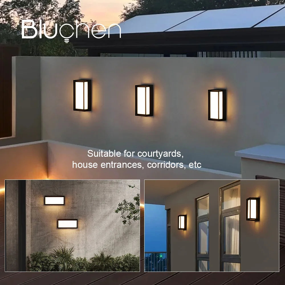 applique murale extérieure led étanche pour éclairage décoratif - vue 3 sur 9