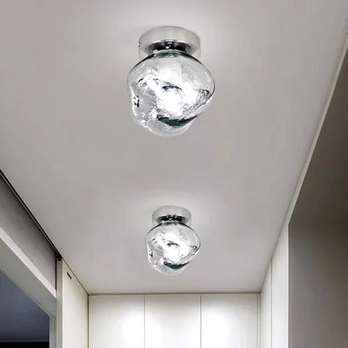plafonnier moderne en verre pour décoration intérieure élégante - vue 2 sur 9
