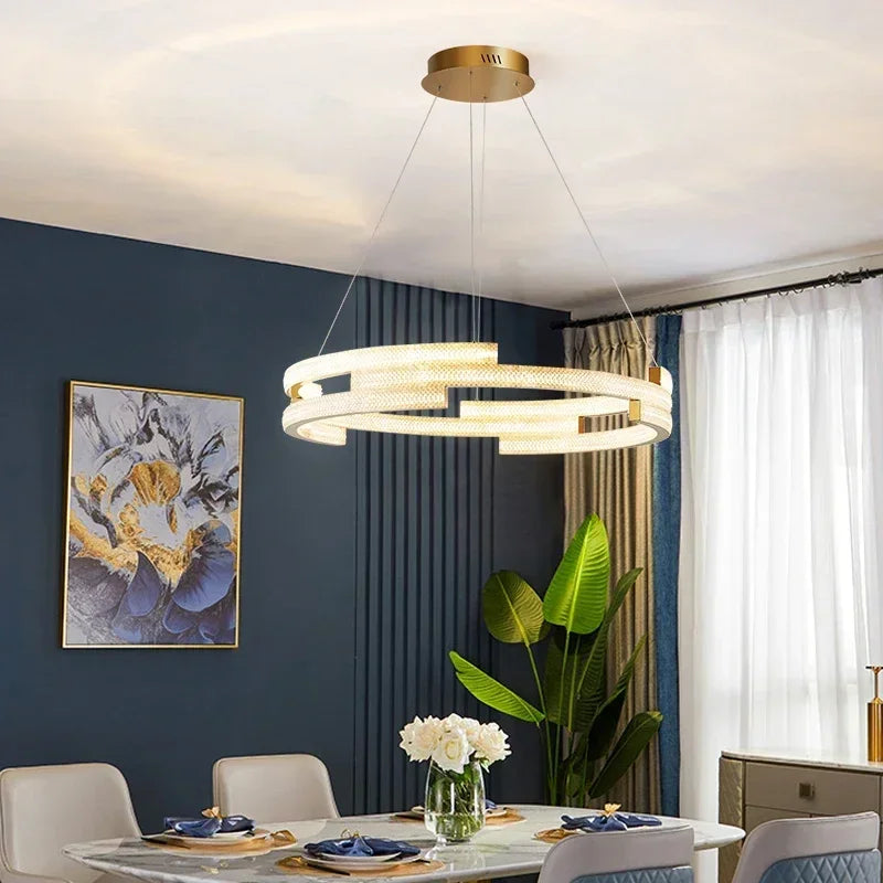 suspension moderne en led pour décoration intérieure élégante - vue 4 sur 16