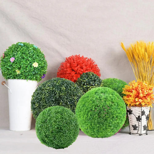 boule de topiaire artificielle décorative pour jardin résistante aux uv - vue 3 sur 10