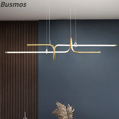 lustre moderne luxe suspendu éclairage design élégant - vue 2 sur 8