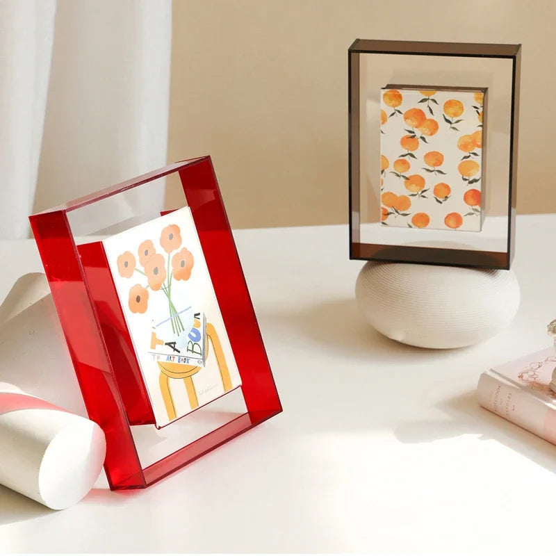 cadre photo acrylique transparent support décoration intérieure bureau - vue 3 sur 14
