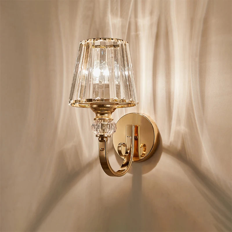 applique murale moderne en verre style nordique luxe - vue 1 sur 15