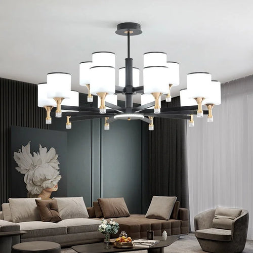 lustre moderne en led pour décoration intérieure élégante et luxueuse - vue 2 sur 10