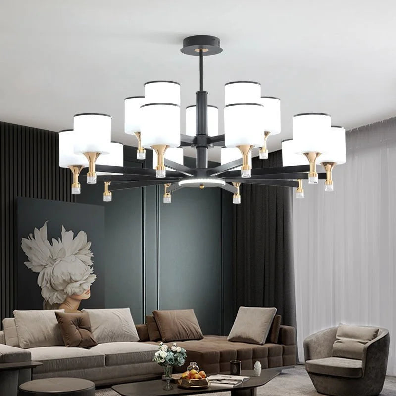 lustre moderne en led pour décoration intérieure élégante et luxueuse - vue 1 sur 10