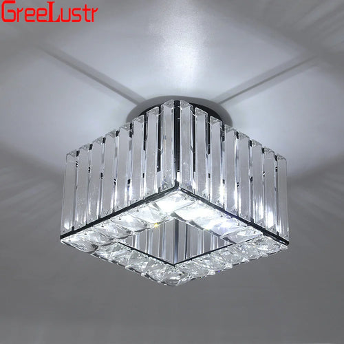 Plafonnier moderne en cristal avec led - vue 6 sur 12