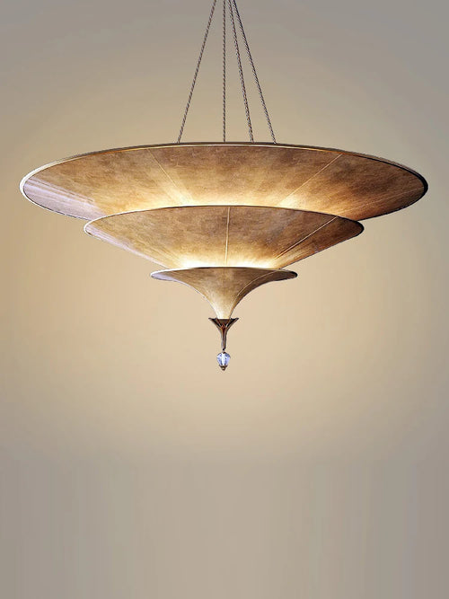 lustre d'ambiance bouddhiste pour décoration wabi sabi asiatique - vue 2 sur 8