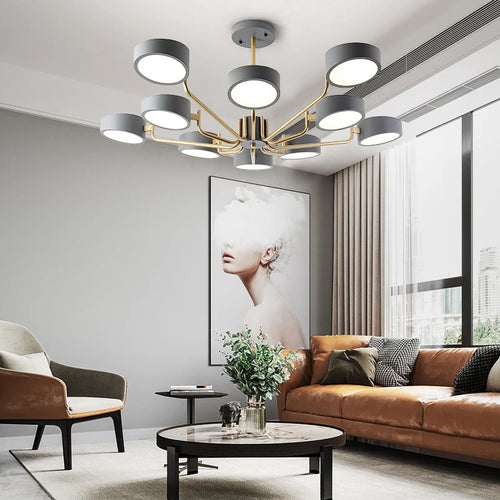 lustre moderne simple pour éclairage intérieur design élégant - vue 4 sur 18
