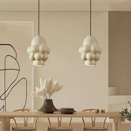 Suspension LED design Nordique Wabi Sabi - vue 3 sur 9