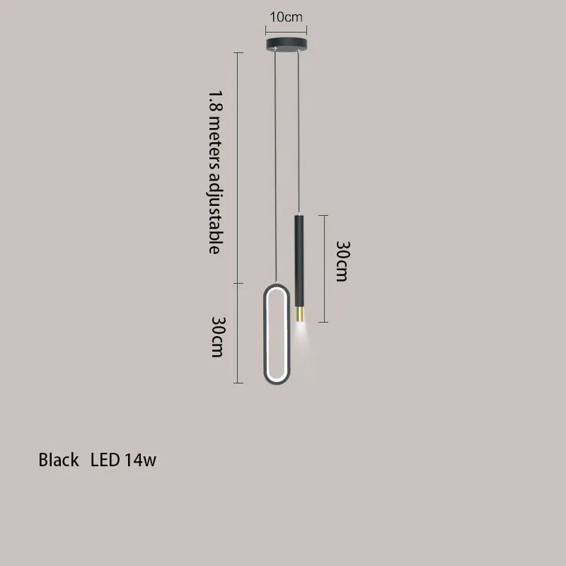 lustre led minimaliste nordique maison