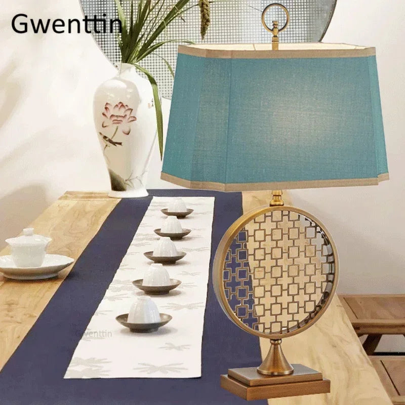 lampe à poser style chinois pour décoration intérieure moderne - vue 3 sur 13