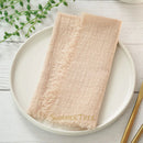 Serviette de table gaze coton rustique lot 12