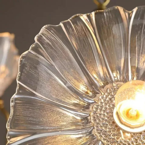 lustre moderne léger au design floral simple et créatif - vue 4 sur 14