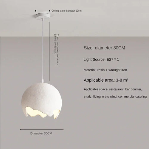 lustre en micro-ciment design moderne pour bar et restaurant - vue 9 sur 9