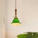 suspension industrielle vintage en cuivre et verre pour loft