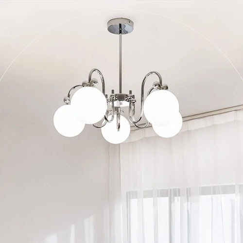 lustre arc suspension led pour décoration intérieure élégante - vue 2 sur 12