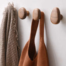 porte-manteau mural en bois naturel pour rangement décoratif
