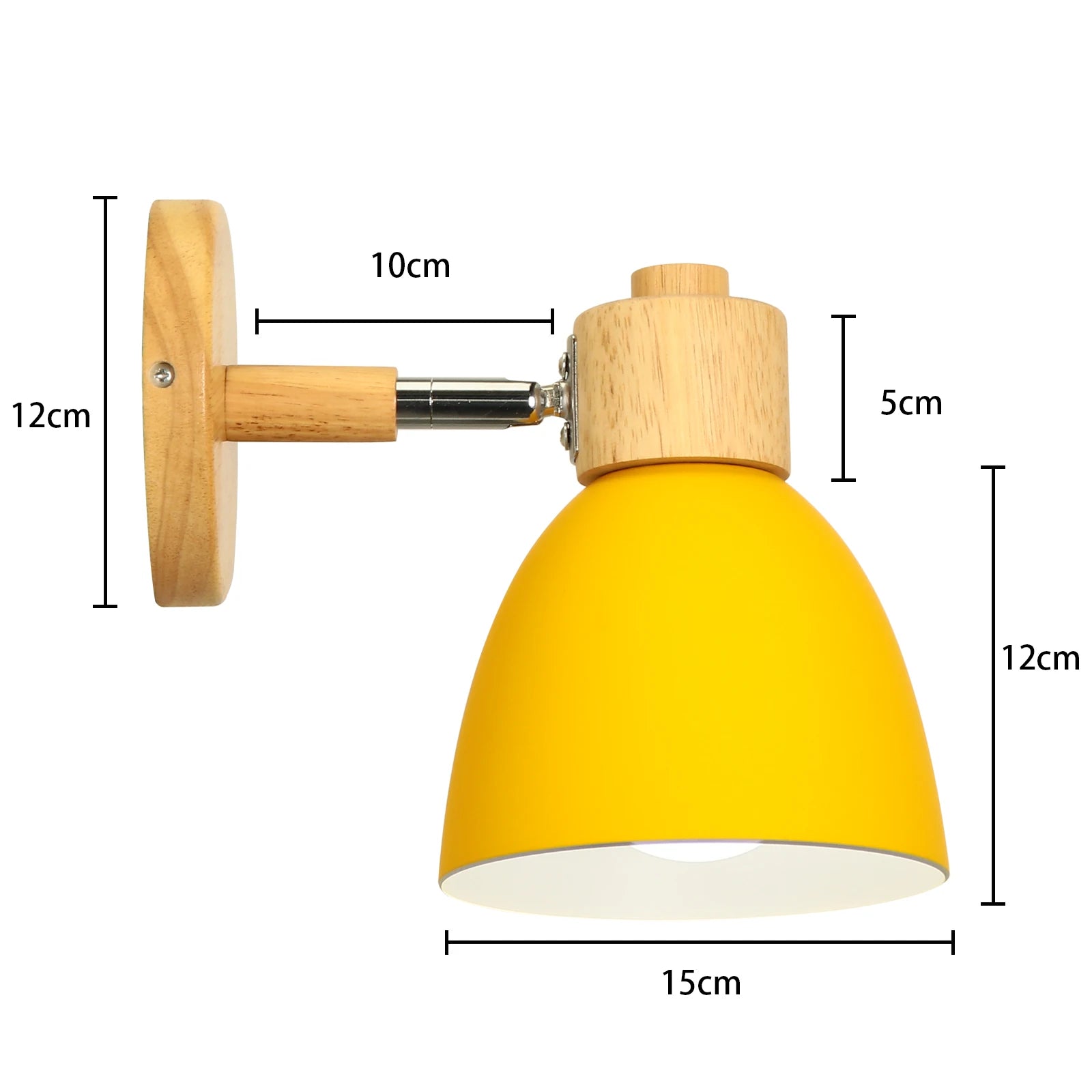applique murale led nordique bois moderne décor maison - vue 21 sur 23
