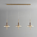 suspension en verre moderne avec éclairage led décoratif