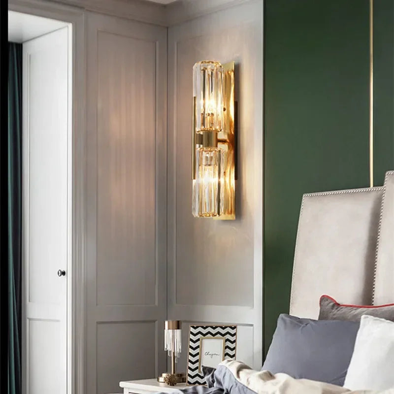 applique murale led post-moderne de luxe en cristal simple - vue 3 sur 13