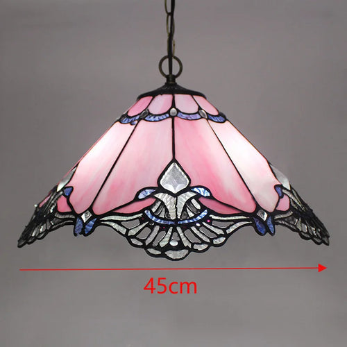 lustre tiffany vitrail style méditerranéen pour intérieur élégant - vue 11 sur 22