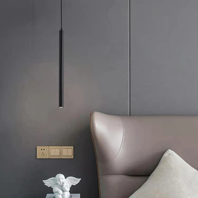 suspension led minimaliste en fer et aluminium réglable pour intérieur - vue 4 sur 14