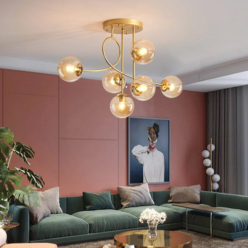 suspension luxe led pour décoration intérieure élégante - vue 2 sur 12