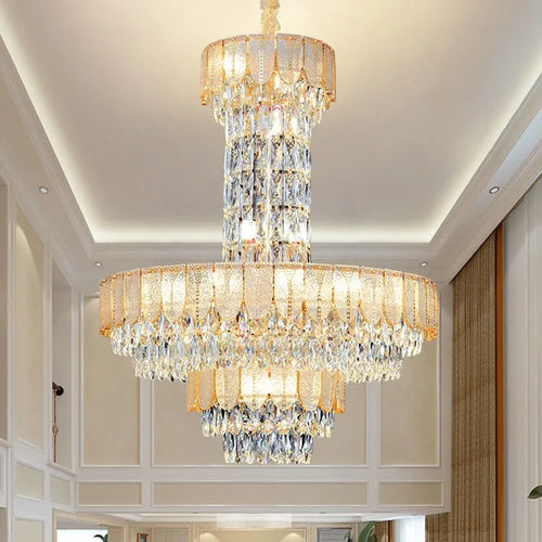 lustre en cristal de luxe pour hôtel et villa - vue 3 sur 24