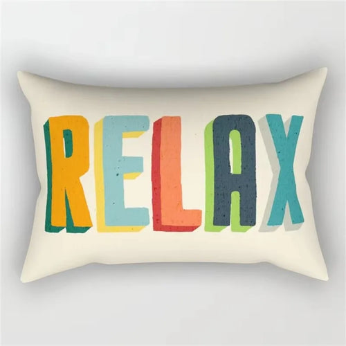 housse de coussin géométrique arc-en-ciel avec motif floral