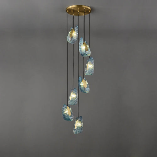 lustre art déco en cuivre pour un éclairage élégant - vue 3 sur 20
