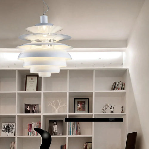 Lustre en aluminium postmoderne design nordique loft - vue 7 sur 8