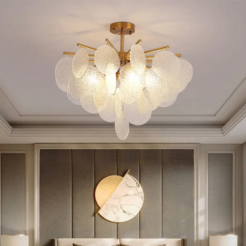 Lustre en verre avec carillons éoliens romantiques de luxe - vue 2 sur 9