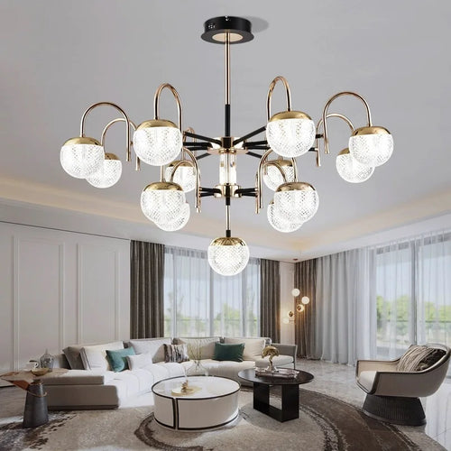 lustre moderne en fer forgé pour décoration intérieure - vue 7 sur 9