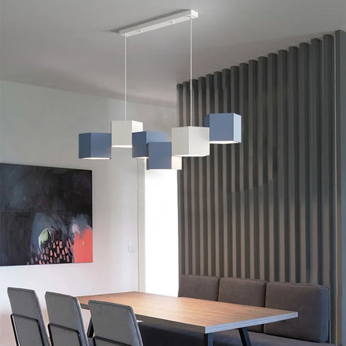 lustre moderne simple style nordique créatif prisme hexagonal éclairage intérieur - vue 3 sur 11