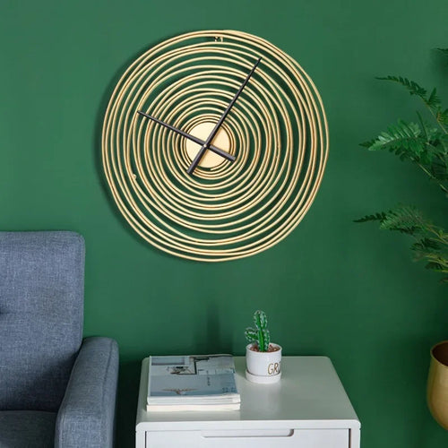 horloge murale moderne silencieuse en métal design élégant pour intérieur - vue 5 sur 7