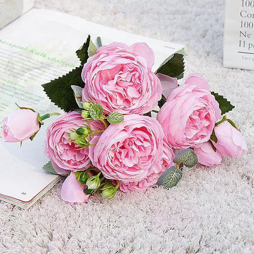 petit bouquet de fleurs artificielles pour décorations printanières et festives - vue 10 sur 34