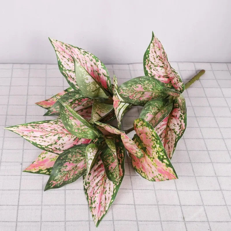 grand bouquet de feuilles de lierre décoratif en plastique - vue 3 sur 6