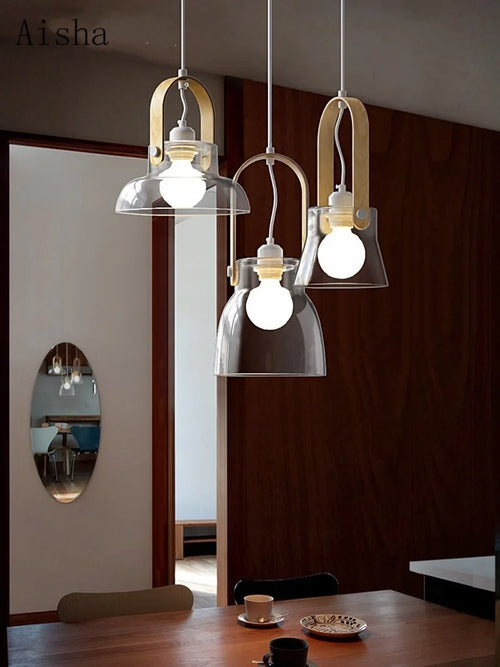 lustre en verre design pour décoration intérieure moderne - vue 2 sur 9