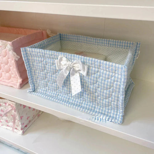 panier de rangement carré mignon pour décoration maison - vue 5 sur 13