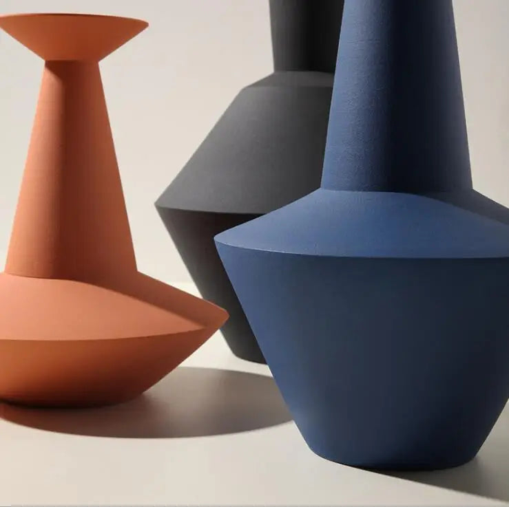 vase en céramique nordique décoration artisanale pour intérieur - vue 5 sur 10