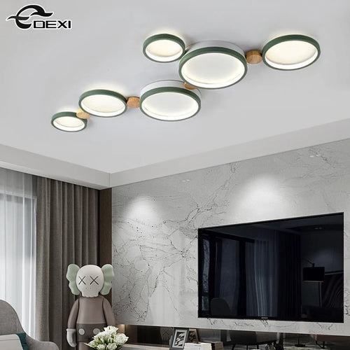 lustre nordique led pour salon café balcon vestiaire - vue 3 sur 25