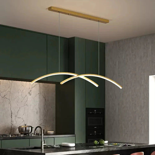 lustre moderne à led avec télécommande pour intérieur décoratif - vue 4 sur 12