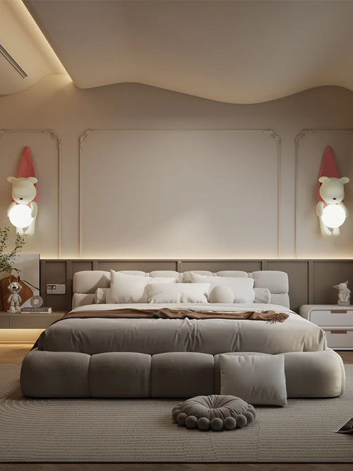 applique murale led ours décorative pour chambre enfant - vue 5 sur 9