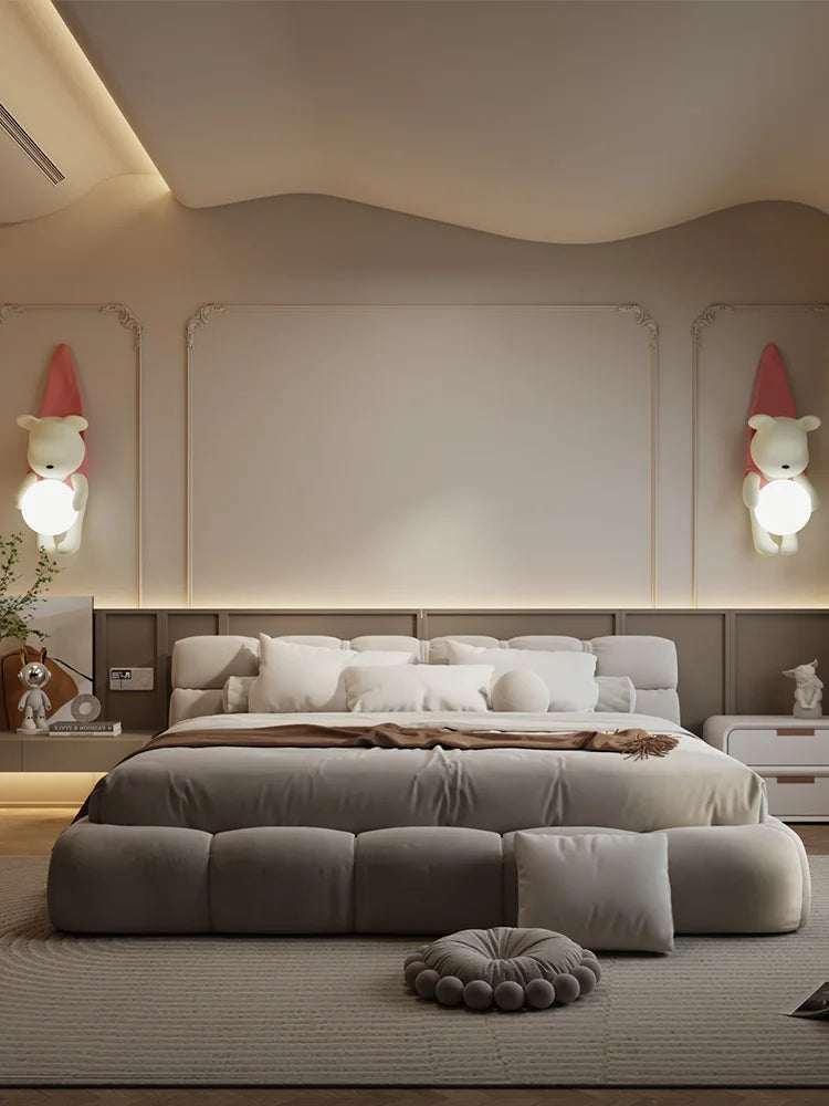 applique murale led ours décorative pour chambre enfant - vue 4 sur 9