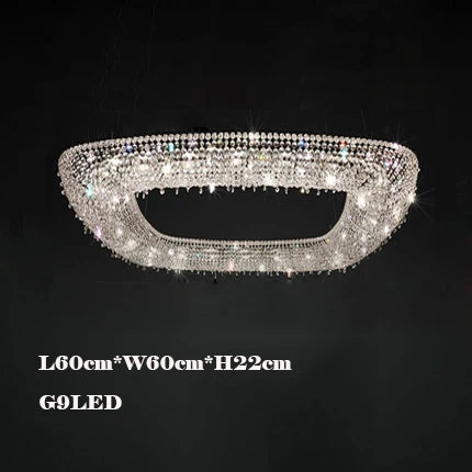 lustre en cristal décoratif pour éclairage intérieur élégant - vue 11 sur 15