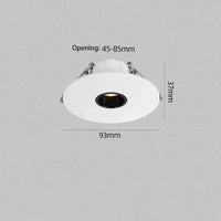 spot led ultra fin pour éclairage d ambiance rond encastré