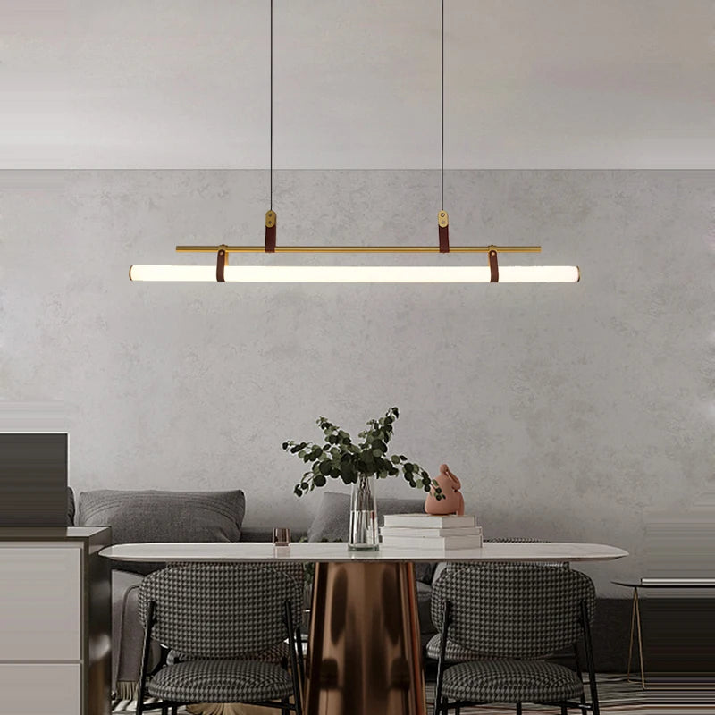 lustre minimaliste à led tendance pour éclairage moderne - vue 3 sur 10