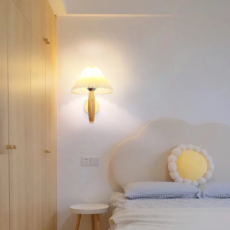 applique murale led moderne simple plissé parapluie pour hôtel - vue 5 sur 8